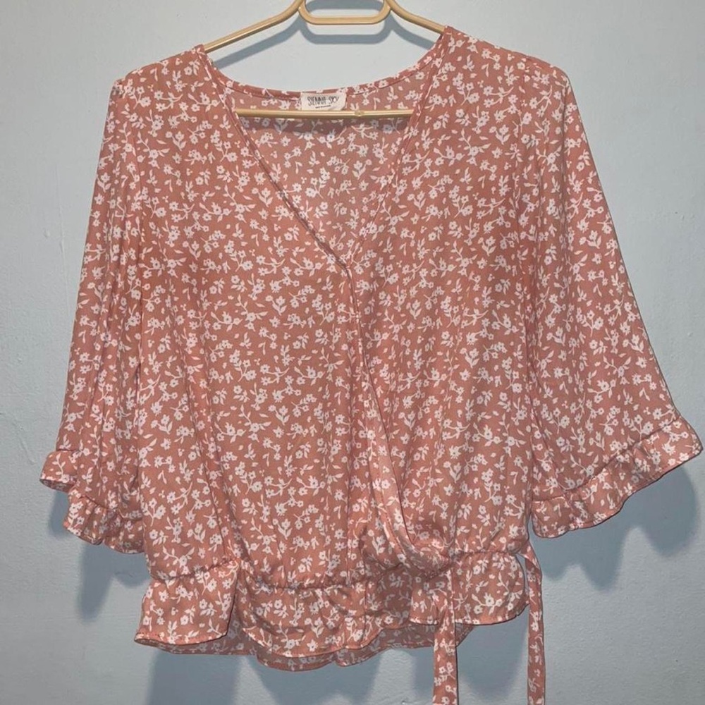 Cute Floral Print Top